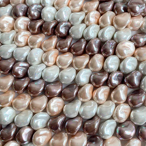 Separador Amorfo Combinado Cafes • Perla Shell • 11x13 mm