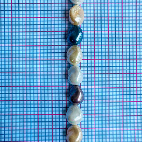 Separador Amorfo Combinado Cafes • Perla Shell • 11x13 mm