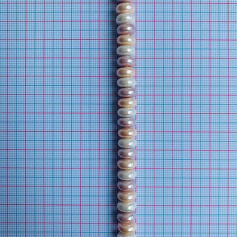 Separador Dona Combinados Rosados • Perla Shell • 5x10 mm