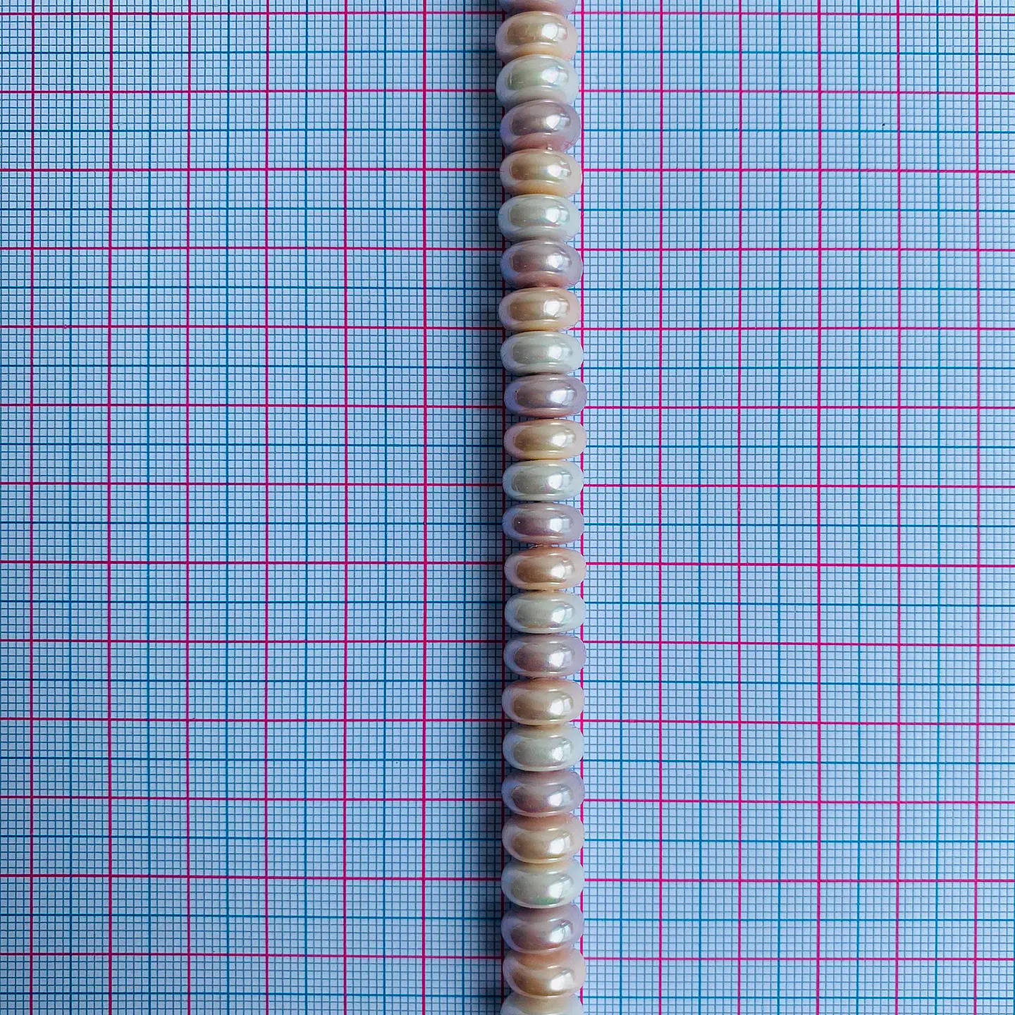 Separador Dona Combinados Rosados • Perla Shell • 5x10 mm 2