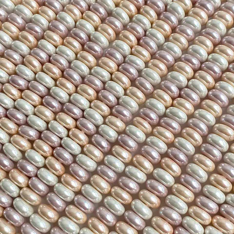 Separador Dona Combinados Rosados • Perla Shell • 5x10 mm 1