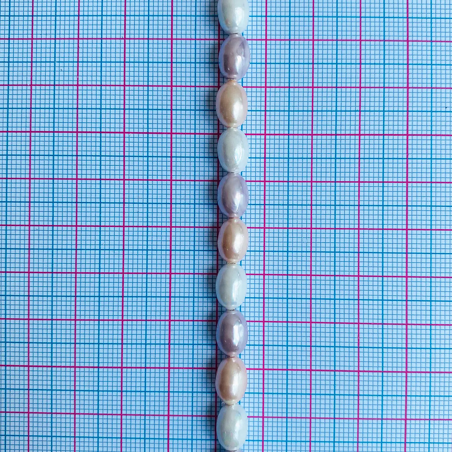 Separador Ovalo Combinado Rosados • Perla Shell • 7x9 mm 2
