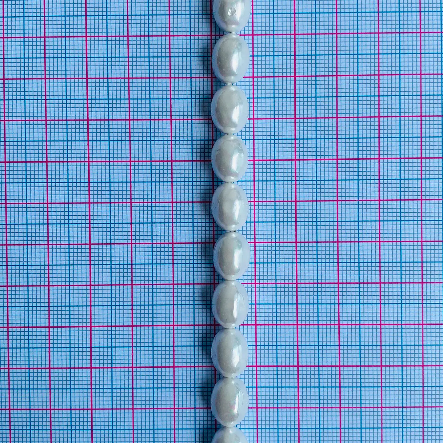 Separador Ovalo Blanco • Perla Shell • 9x11 mm 2