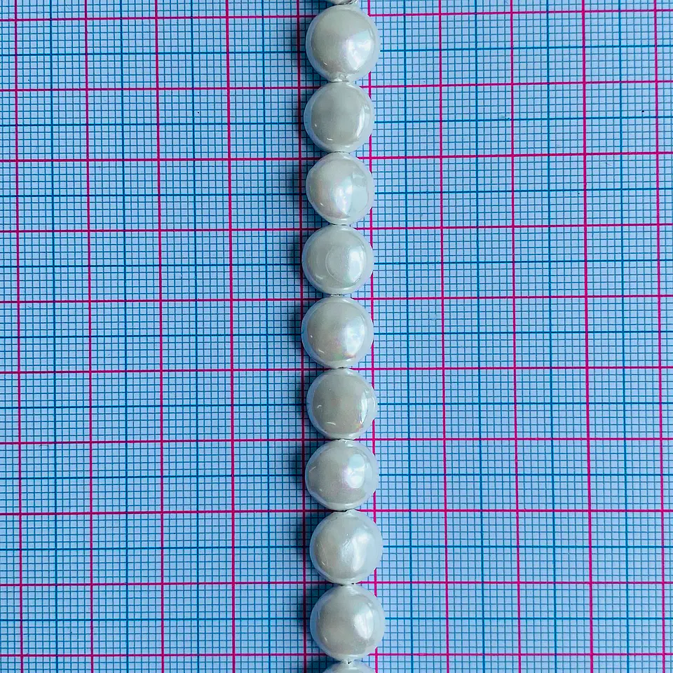 Separador Pastilla Blanco • Perla Shell • 10 mm 2