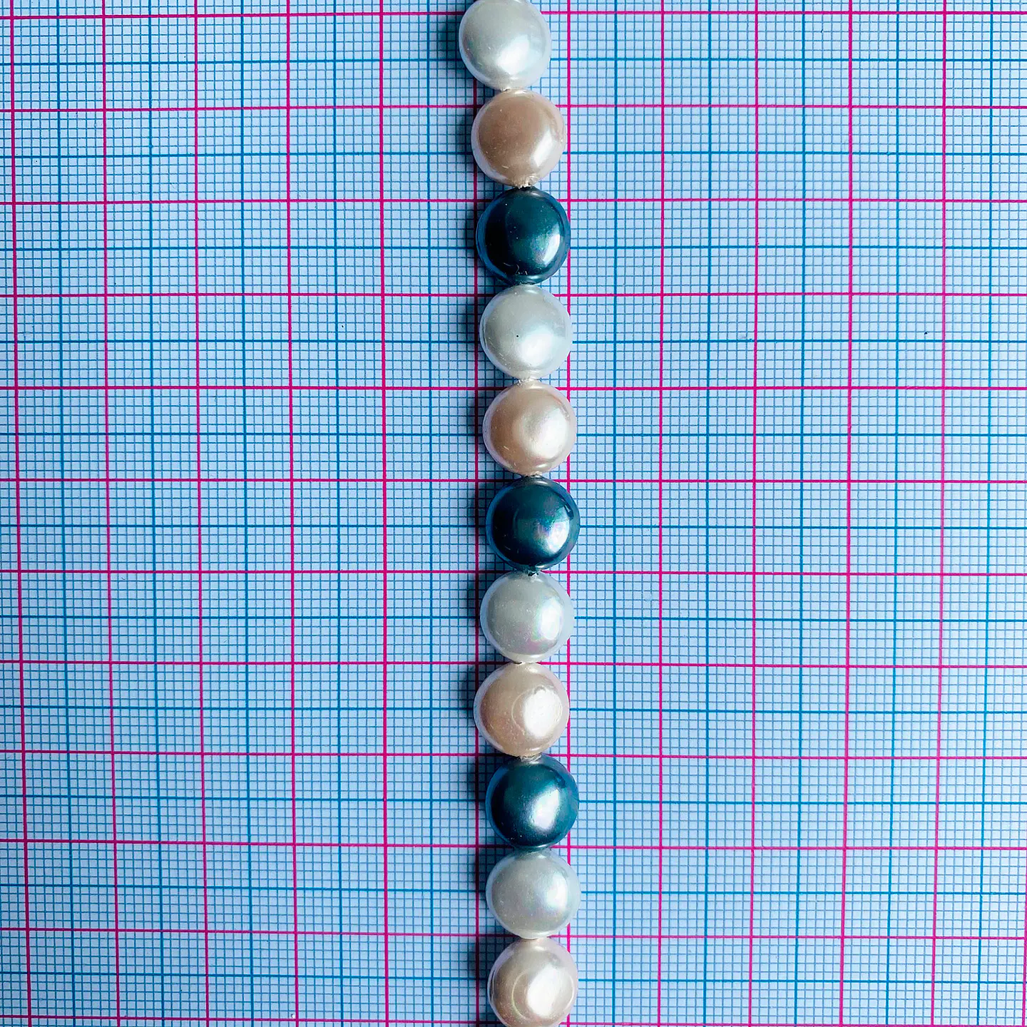 Separador Pastilla Combinado Gris / Mandarina • Perla Shell • 10 mm 2