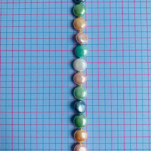 Separador Pastilla Combinado Verdes • Perla Shell • 10 mm