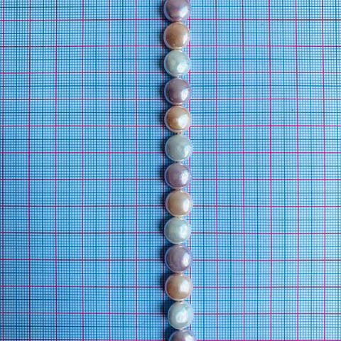 Separador Pastilla Combinado Rosados • Perla Shell • 10 mm