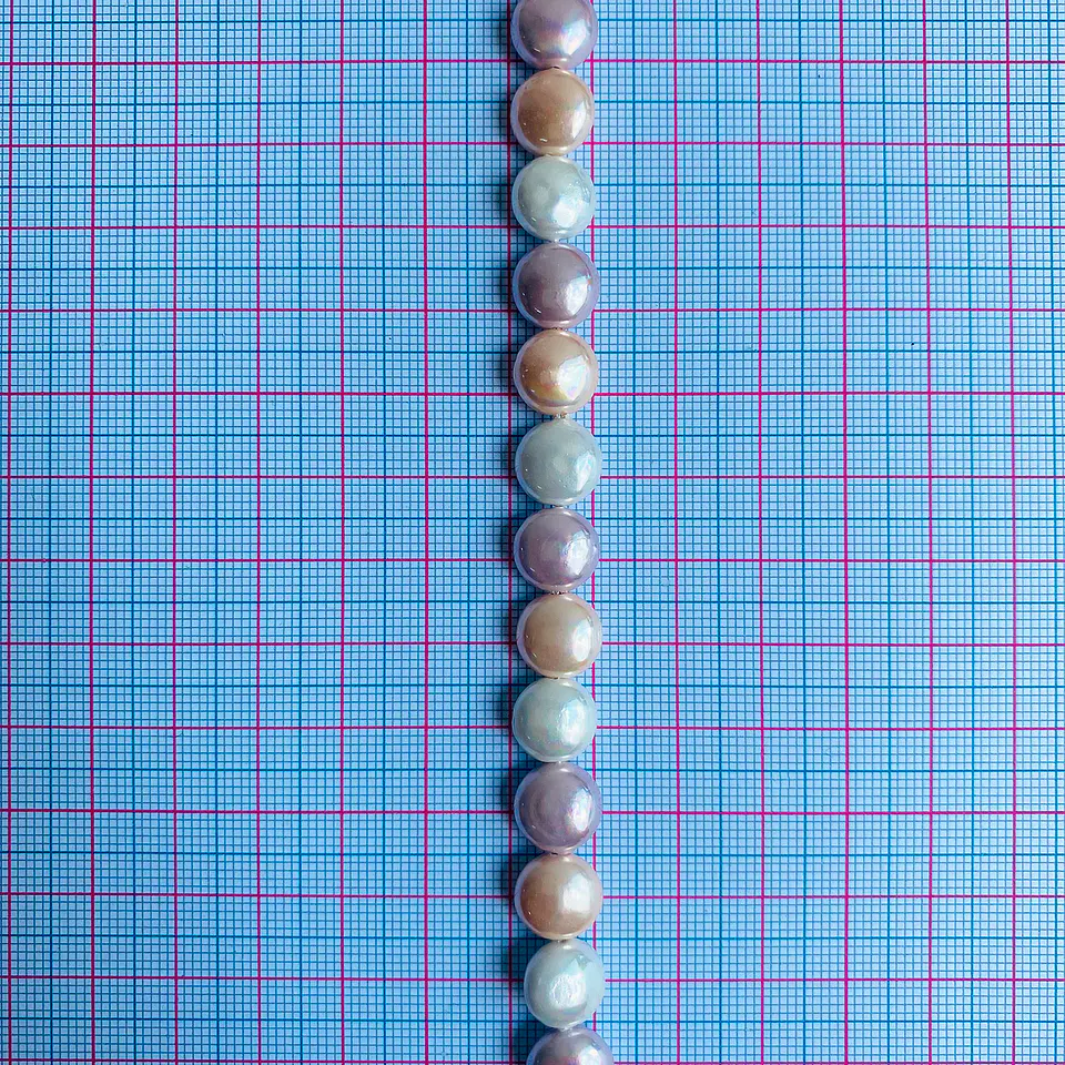 Separador Pastilla Combinado Rosados • Perla Shell • 10 mm 2