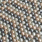 Separador Barril/Pepa Lisa Combinados Grises / Beige • Perla Shell • 9x11 mm - thumbnail 1