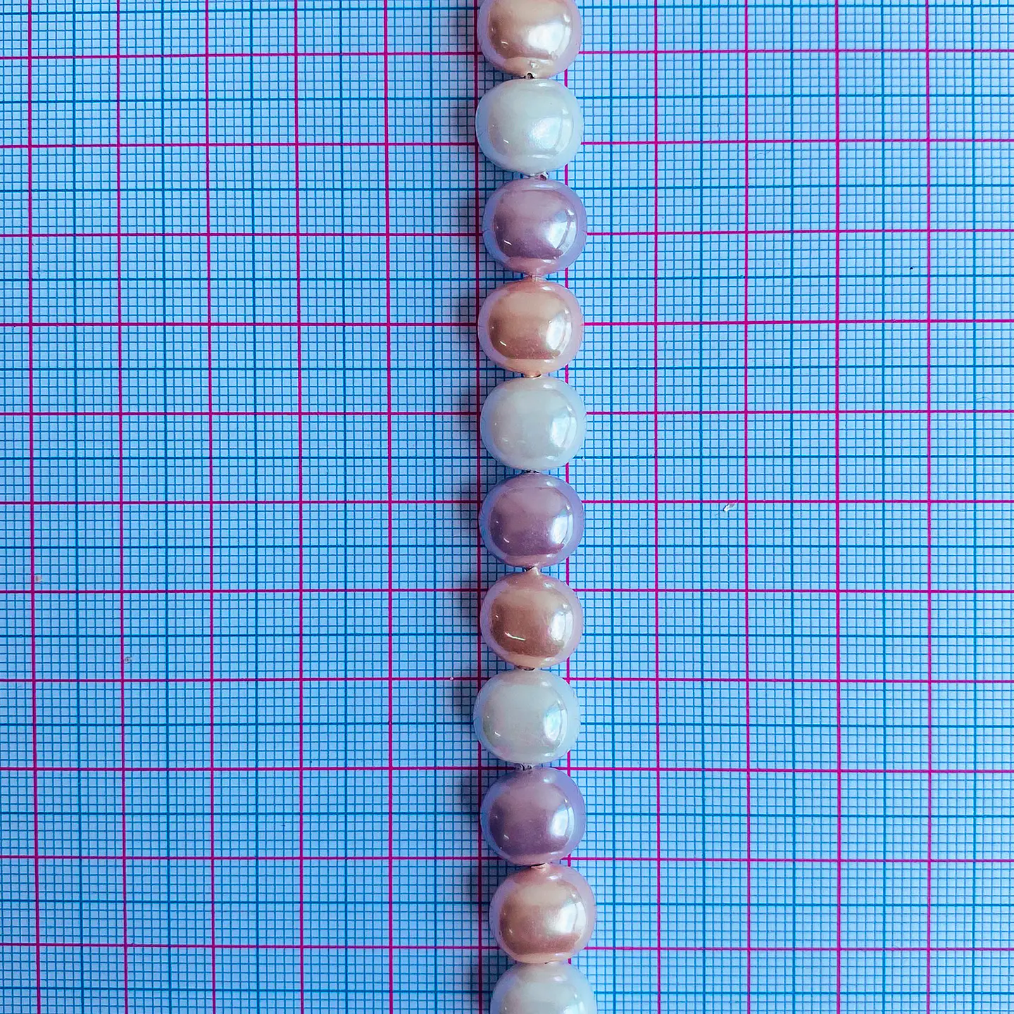 Separador Barril/Pepa Lisa Combinados Rosados • Perla Shell • 9x11 mm 2