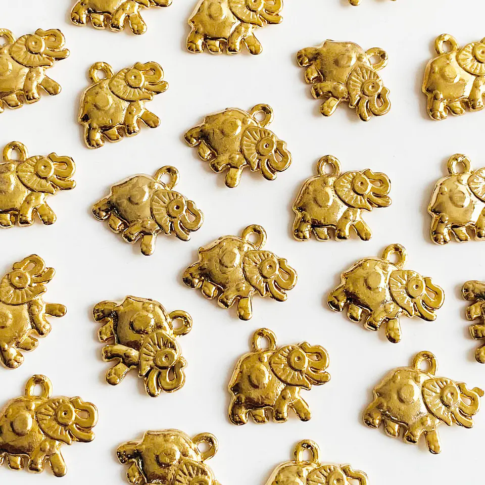 Dije Elefante • Baño de Oro • 20x18 mm 1