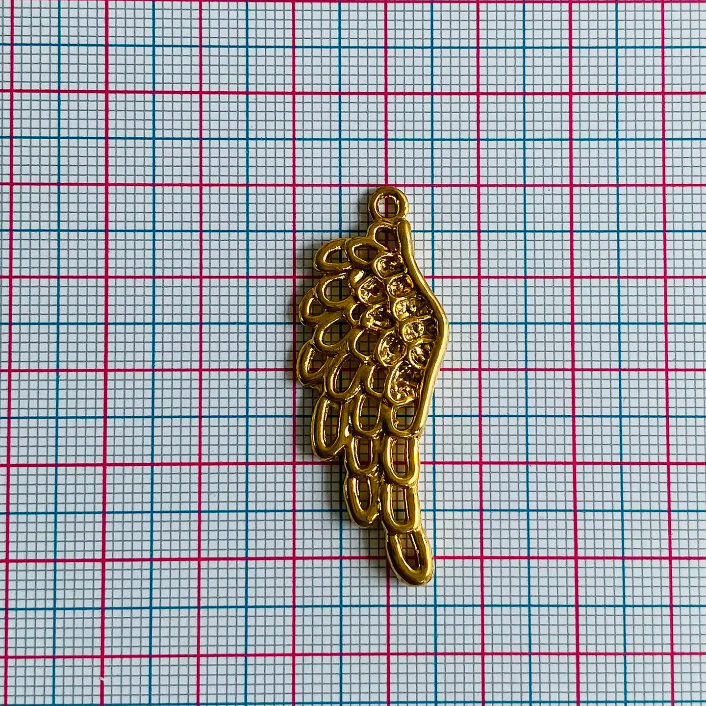 Dije Ala de Ángel Calada • Baño de Oro • 17x42 mm 2