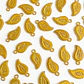 Dije Hoja Curva Pez • Baño de Oro • 9x18 mm - Miniatura 1