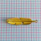 Dije Conector Pluma Horizontal • Baño de Oro • 60x15 mm - Miniatura 2