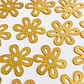 Dije Flor Martillada • Baño de Oro • 57x50 mm - Miniatura 1
