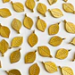 Dije Hoja con Nervaduras • 12x20 mm - thumbnail 1