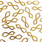 Dije Conector Infinito • Baño de Oro • 30x12 mm - thumbnail 1