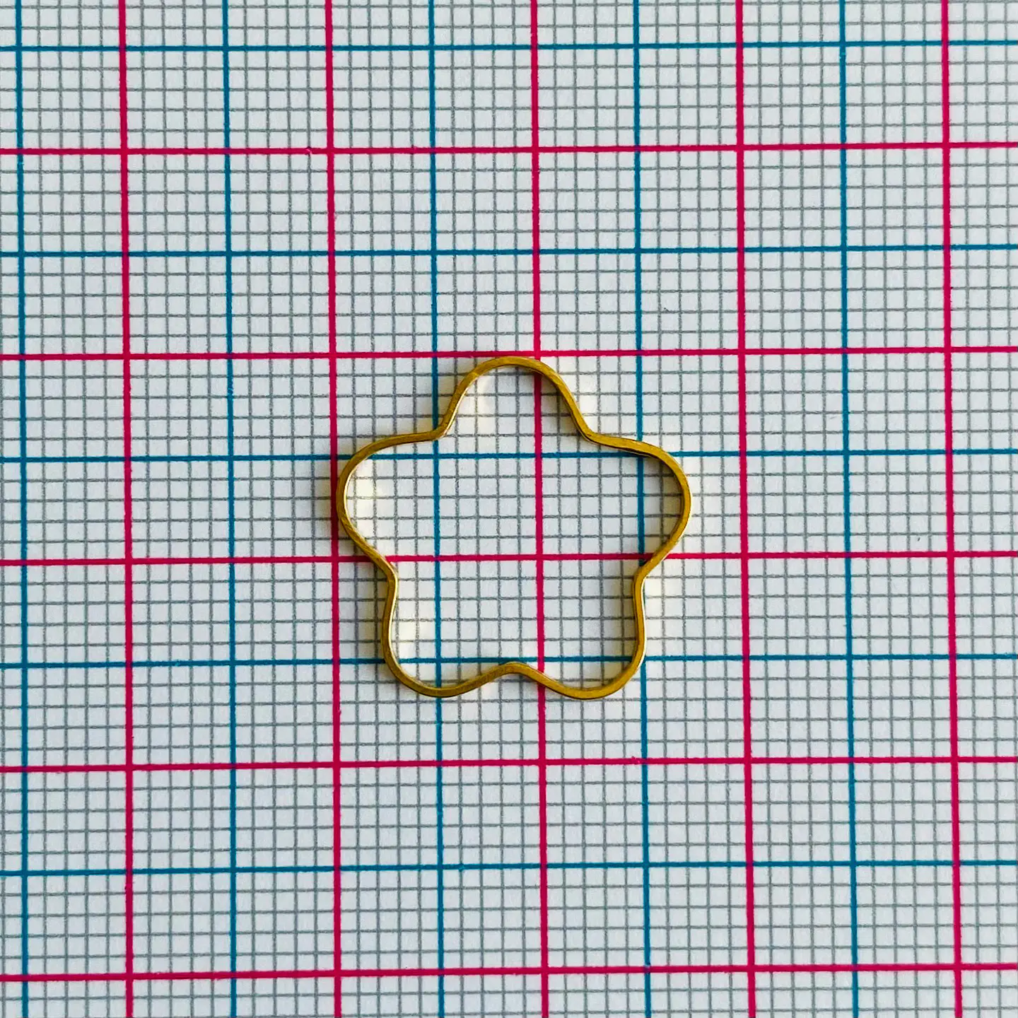 Dije Marco Flor • Baño de Oro • 17x17 mm 2