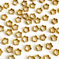 Dije Marco Flor Pequeña • Baño de Oro • 6x6 mm - Miniatura 1