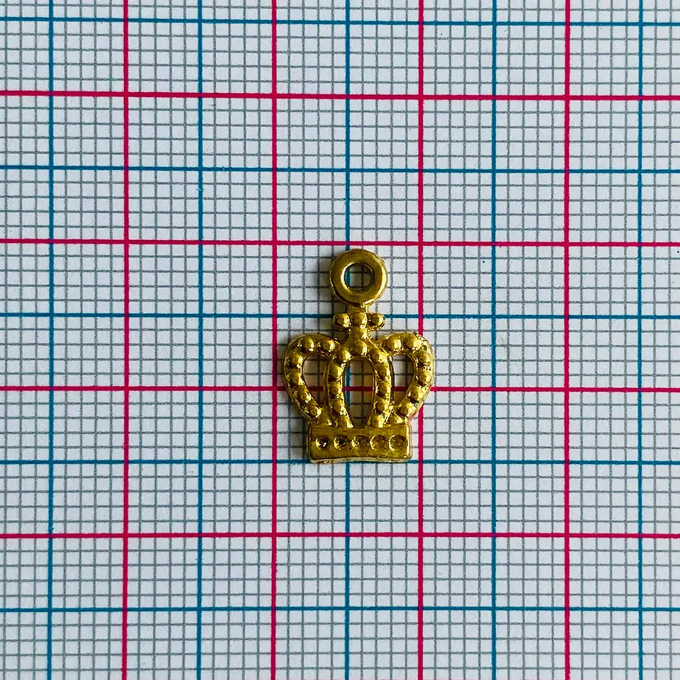 Dije Corona Real • Baño de Oro • 10x15 mm 2