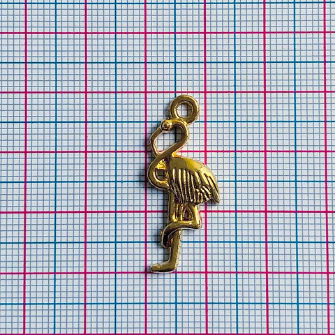 Dije Flamenco • Baño de Oro • 12x30 mm