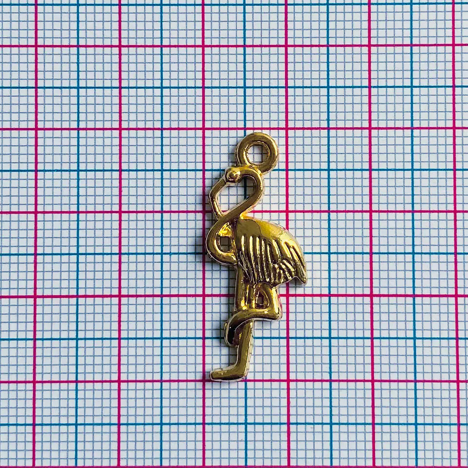 Dije Flamenco • Baño de Oro • 12x30 mm 2