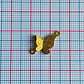 Conector Mariposa en Vuelo • Baño de Oro • 15x12 mm - Miniatura 2