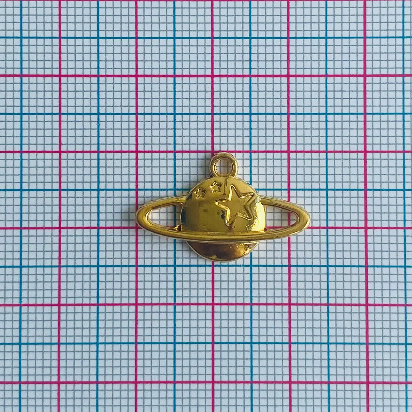 Dije Planeta Saturno • Baño de Oro • 23x15 mm 2