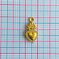 Dije Corazón Sagrado de Jesús / Milagrito Mexicano • Baño de Oro • 10x21 mm - thumbnail 2