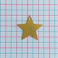 Dije Estrella Textura Diamantada • Baño de Oro • 24x23 mm - Miniatura 2