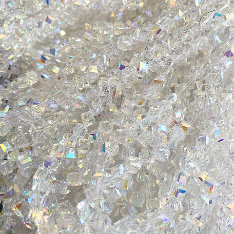 Cuenta de Rombo • Cristal • 6x6 mm