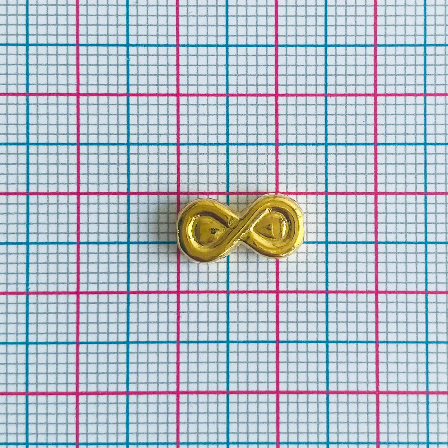 Separador Infinito • Baño de Oro • 12x7 mm 2