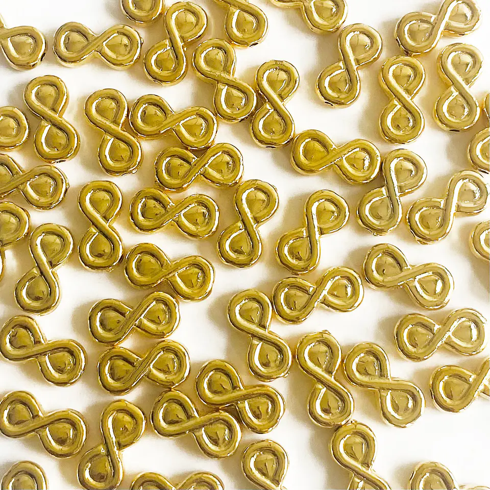 Separador Infinito • Baño de Oro • 12x7 mm 1