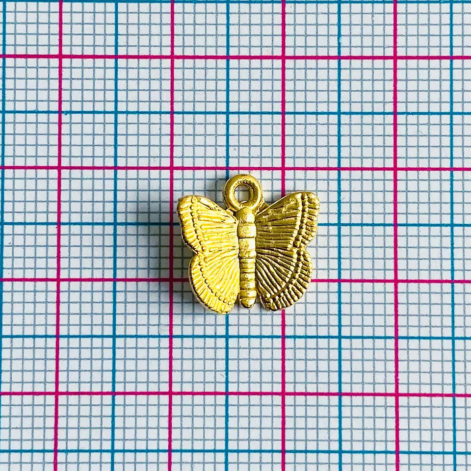Dije Mariposa • Baño de Oro • 10x10 mm 2