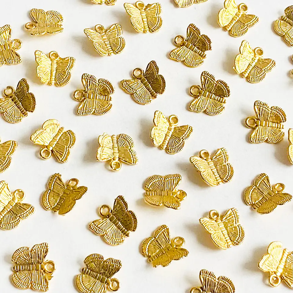 Dije Mariposa • Baño de Oro • 10x10 mm 1