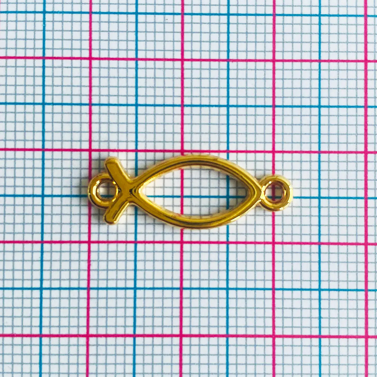 Dije Pez Cristiano Calado • Baño de Oro • 22x8 mm 2