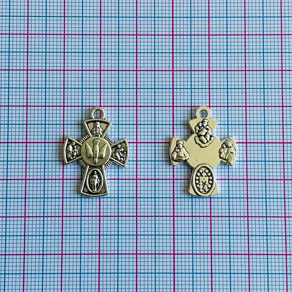 Dije Cruz Tetramorfo • Zamak • 18x25 mm 2