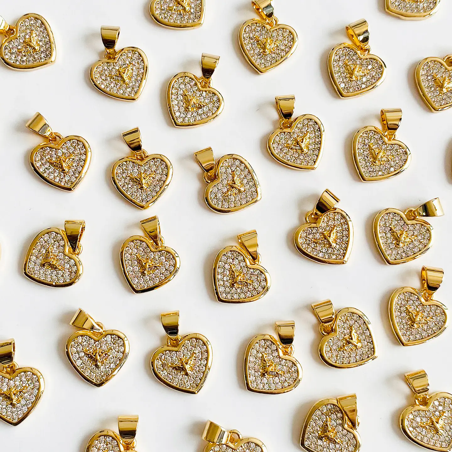 Dije Corazón Espíritu Santo • Rodio • 12x17 mm 1