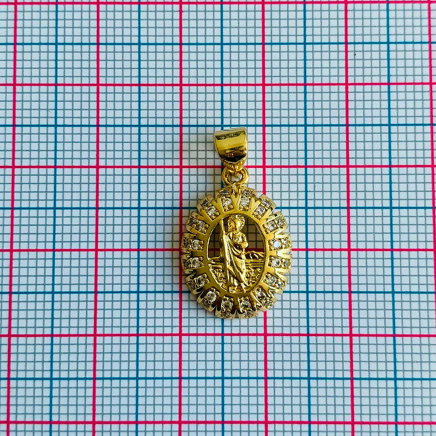 Medalla San Judas Tadeo • Rodio • 14x18 mm 2