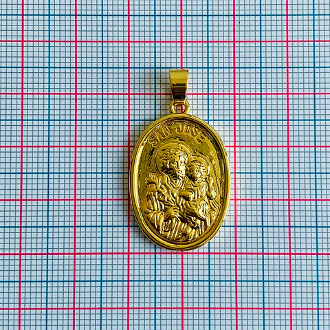 Medalla Ovalada San José • Rodio • 20x30 mm