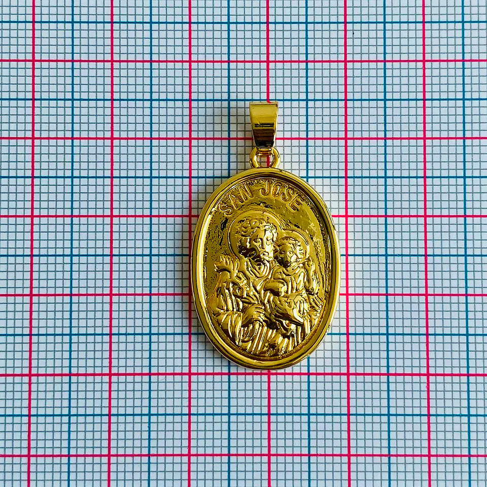 Medalla Ovalada San José • Rodio • 20x30 mm 2