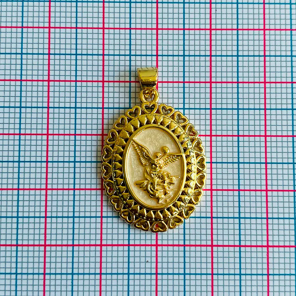 Medalla San Miguel Arcángel • Rodio • 18x27 mm 2