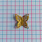 Dije Mariposa Calada • Baño de Oro • 17x17 mm - thumbnail 2