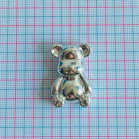 Separador Oso Metalizado • Plástico • 22x35 mm