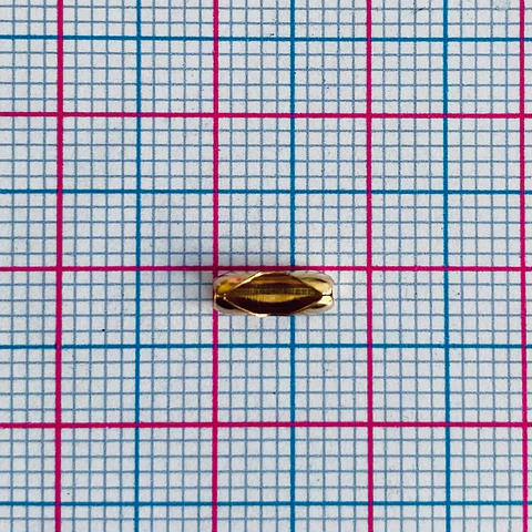 Broche Conector Cadena Militar Dorado • Zamak • 8x3 mm