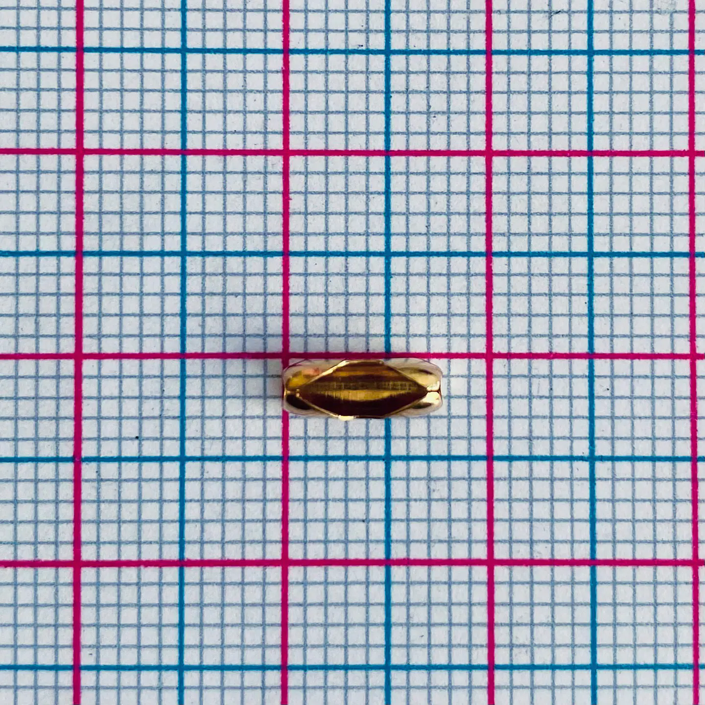 Broche Conector Cadena Militar Dorado • Zamak • 8x3 mm 2