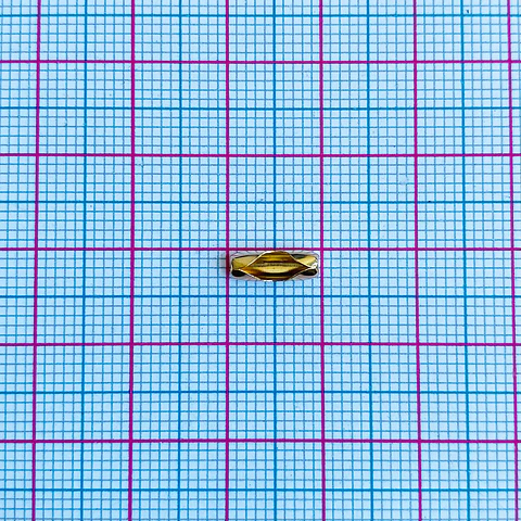 Broche Conector Cadena Militar Dorado • Zamak • 10x4 mm