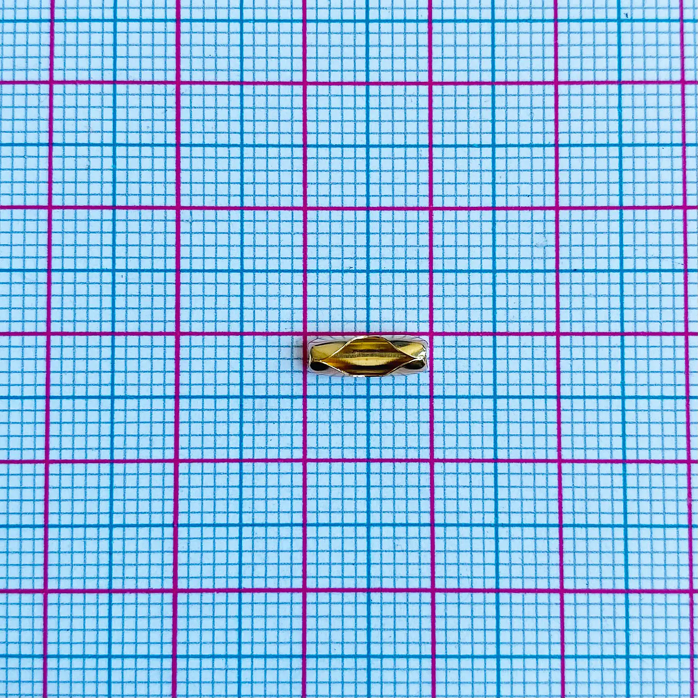 Broche Conector Cadena Militar Dorado • Zamak • 10x4 mm 2