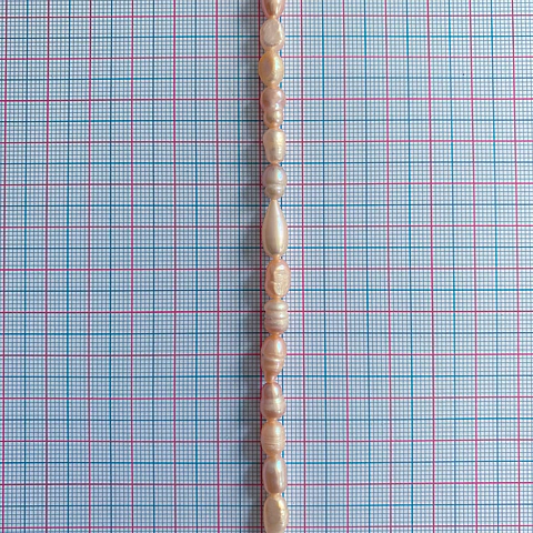 Perla de Rio Arroz Champaña • 6x7 mm