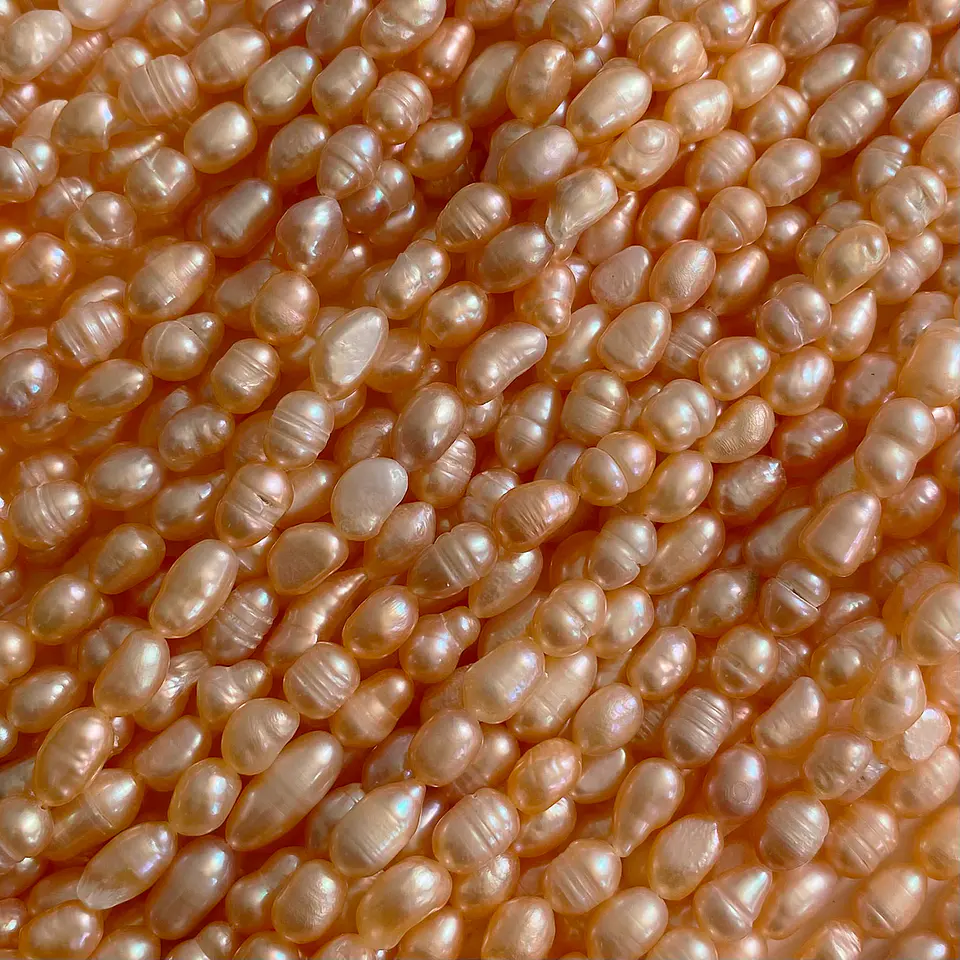 Perla de Rio Arroz Champaña • 6x7 mm 1